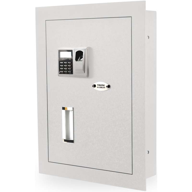 Viking VS-52BLXW Hidden in Wall Safe Biometric Safe White