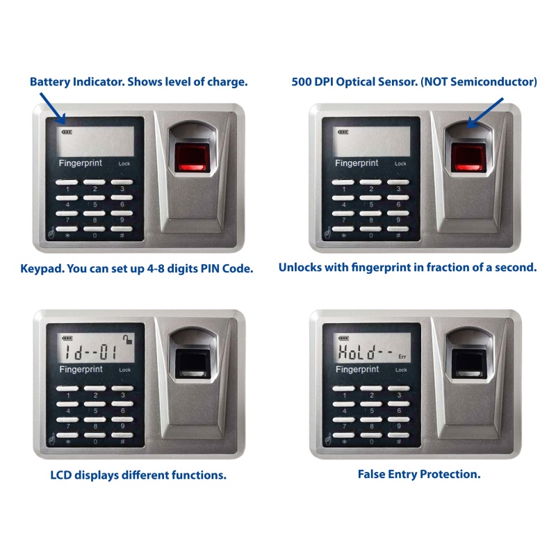 Viking VS-52BLXW Hidden in Wall Safe Biometric Safe White - Image 2