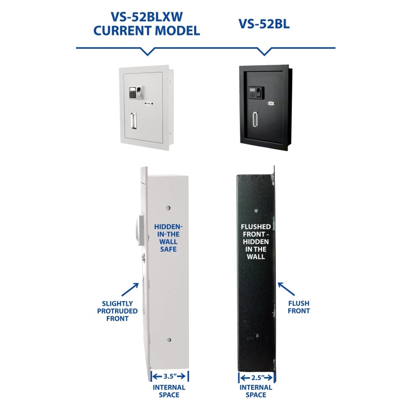 Viking VS-52BLXW Hidden in Wall Safe Biometric Safe White - Image 5