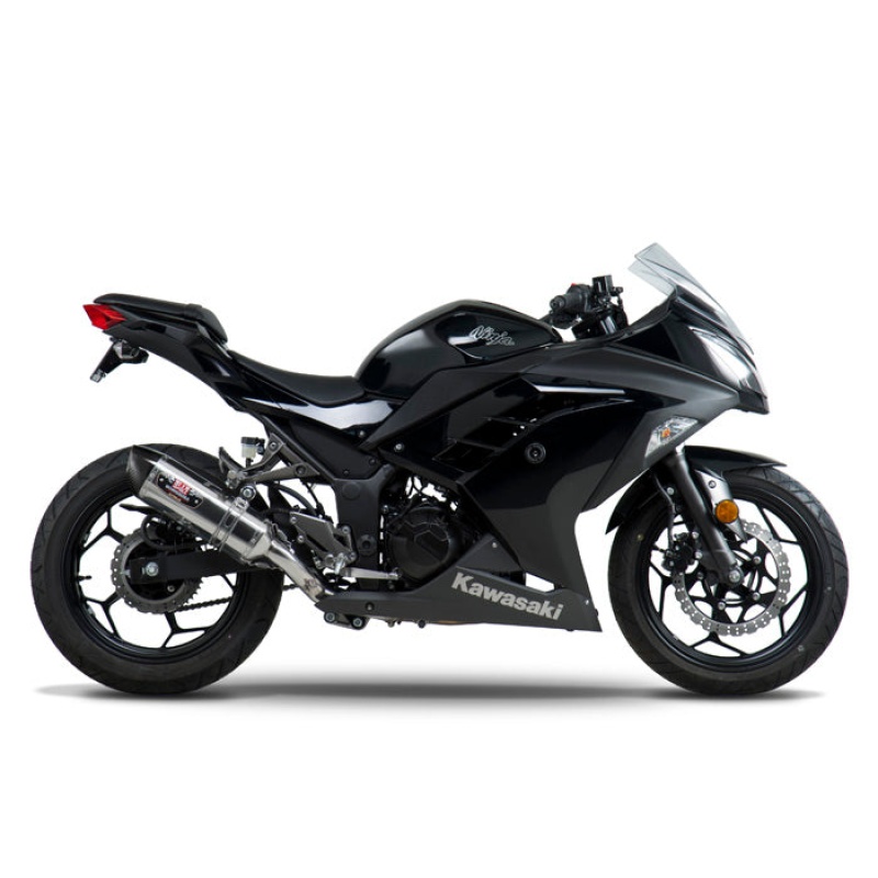 Yoshimura R77 Stainless Steel Street Exhaust System for Kawasaki Ninja 300 (2013-17) - Image 2