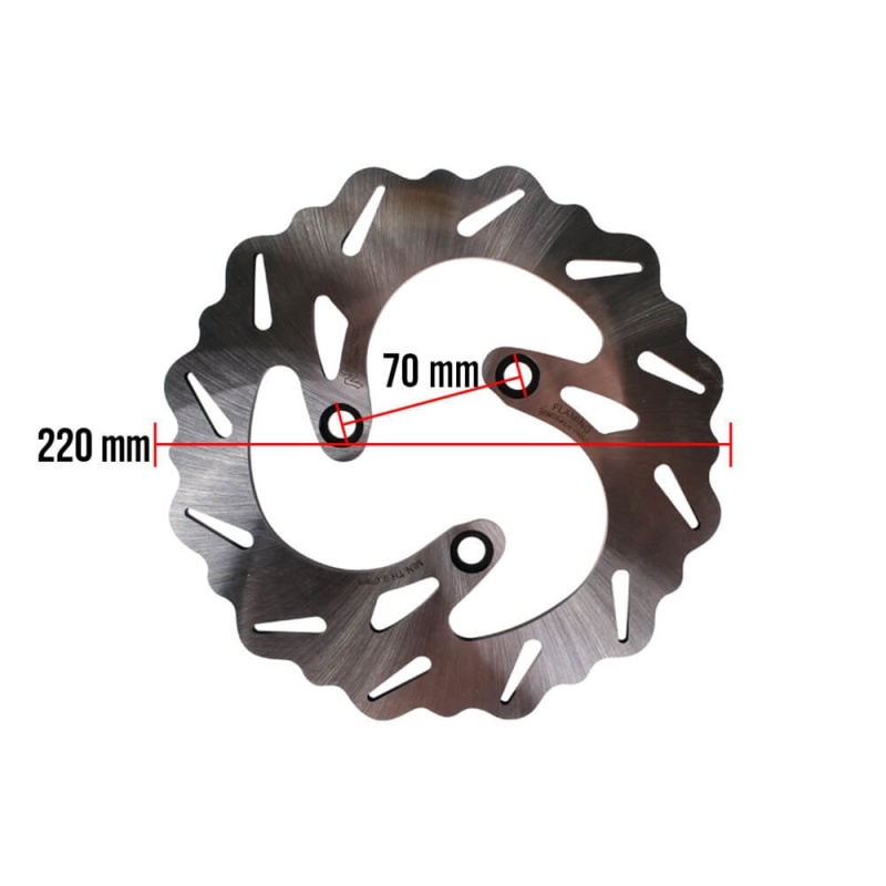 NCY 220mm Brake Disc Rotor for Honda Ruckus - Image 2