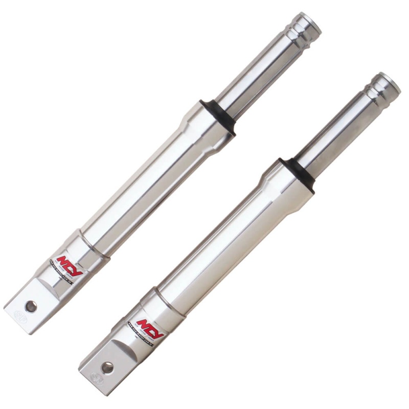 NCY Performance Front Forks Drum Type Silver Finish - Honda Ruckus Metropolitan