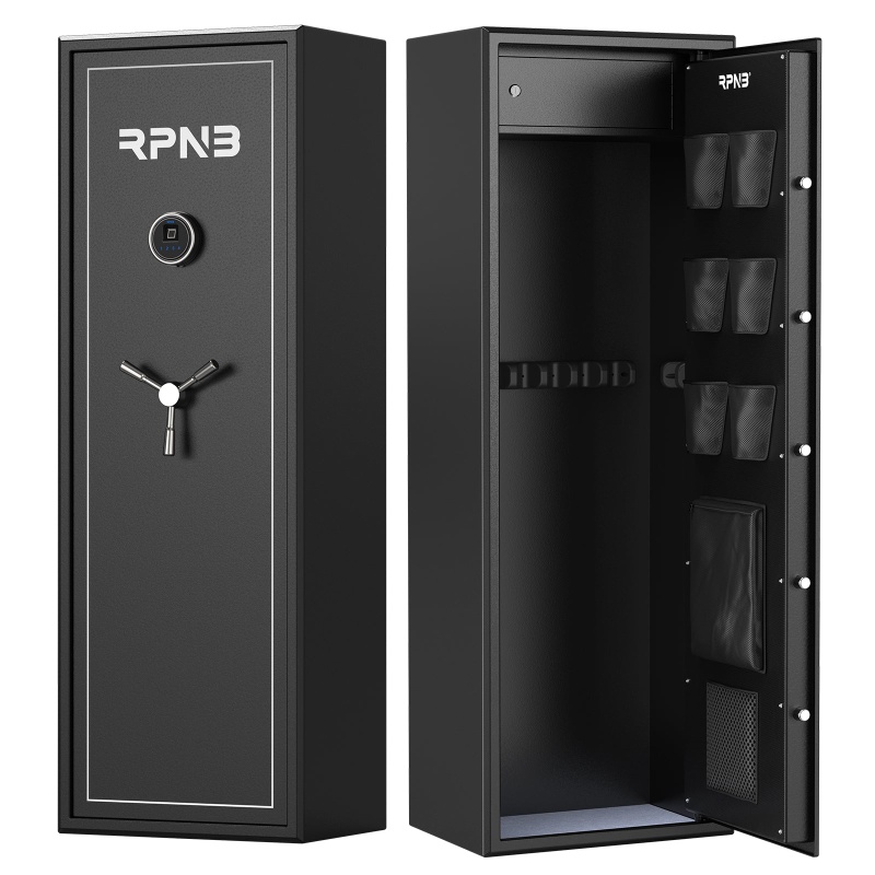 RPNB RP10FR Biometric Large 10 Gun Cabinet with Electronic Digital Lock