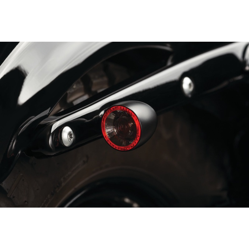 Kuryakyn Kellermann Rear Red/Amber LED Bullet 1000 Marker Light- Satin Black Finish - Image 5