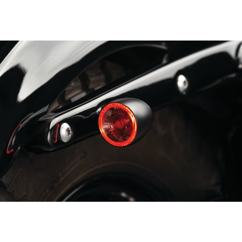 Kuryakyn Kellermann Rear Red/Amber LED Bullet 1000 Marker Light- Satin Black Finish - Image 4