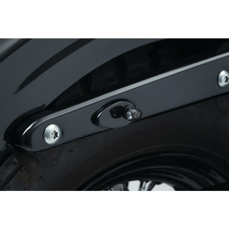 Kuryakyn Kellermann Front/Rear Bullet Atto Amber LED Marker Light - Satin Black Housing - Image 6