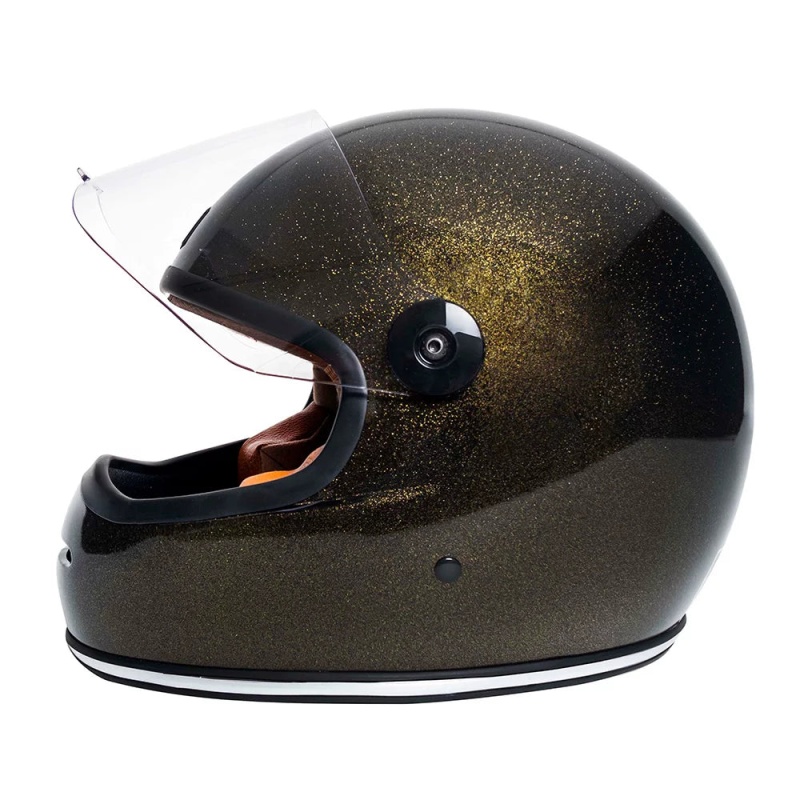 Urban Full Face Helmet BigBore S Dark Gold Flake - Image 3