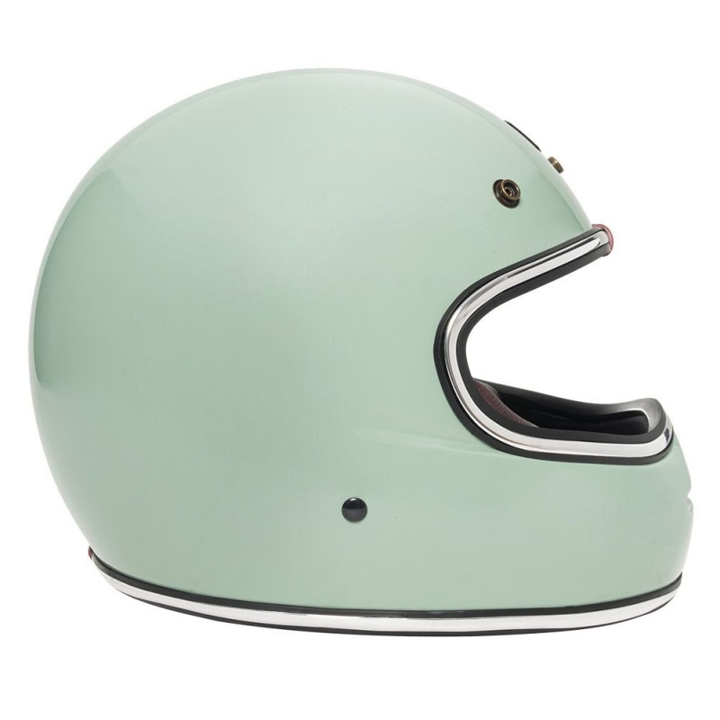 Urban Full Face Helmet BigBore Green Retro - Image 4