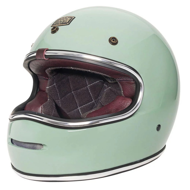 Urban Full Face Helmet BigBore Green Retro