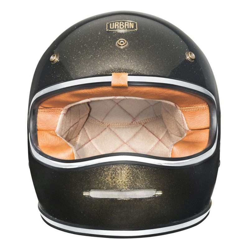 Urban Full Face Helmet BigBore Dark Gold Flake - Image 3