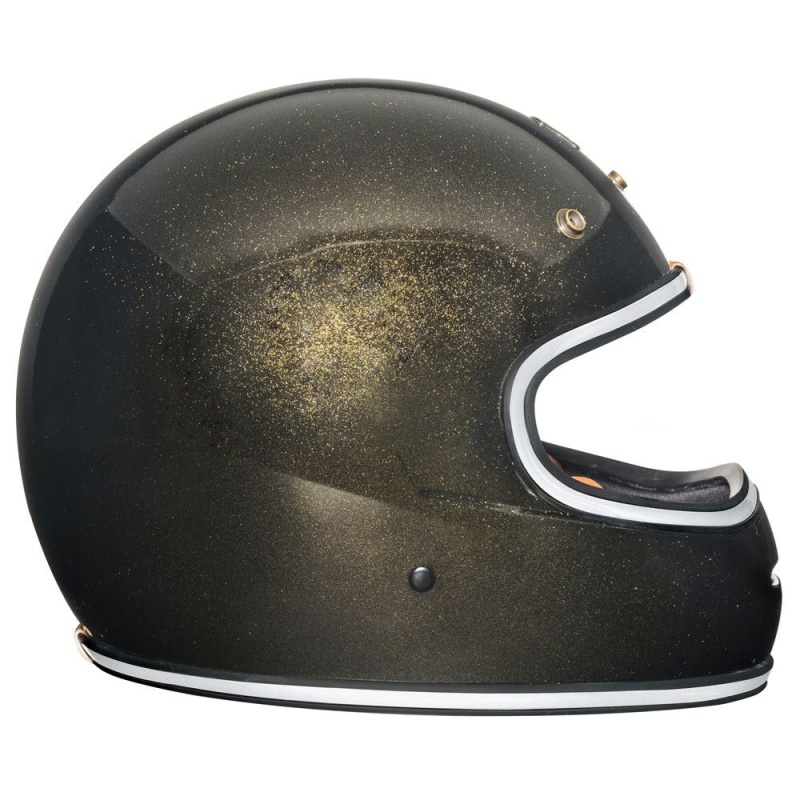 Urban Full Face Helmet BigBore Dark Gold Flake - Image 4