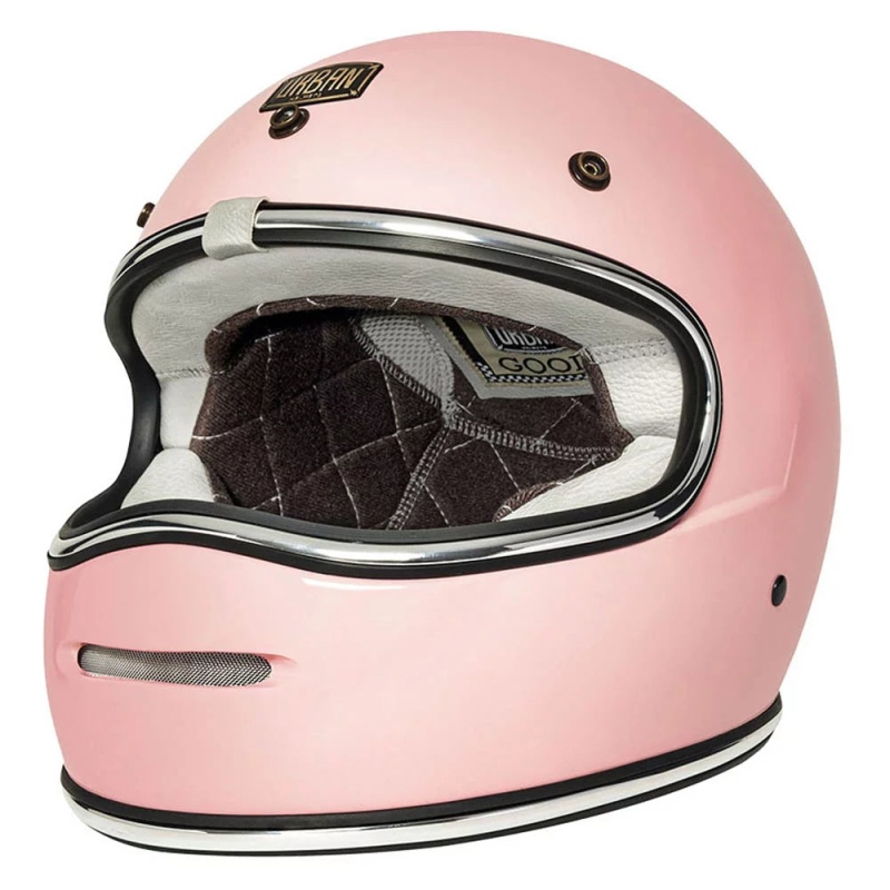 Urban Full Face Helmet BigBore Pink Retro