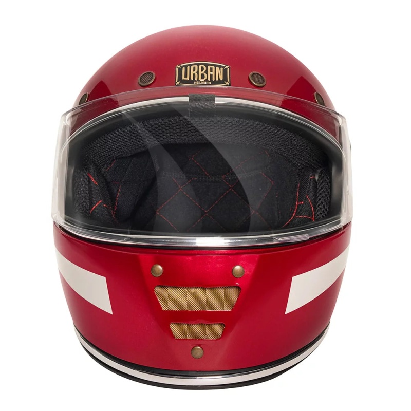 Urban Full Face Helmet Cafe Racer Shifuto RED - Image 4