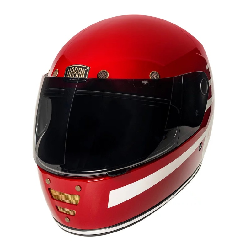 Urban Full Face Helmet Cafe Racer Shifuto RED - Image 5