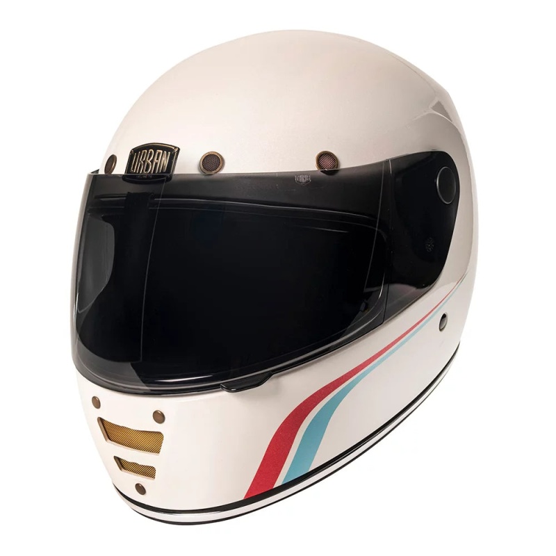 Urban Full Face Helmet Cafe Racer Shakotan White - Image 4