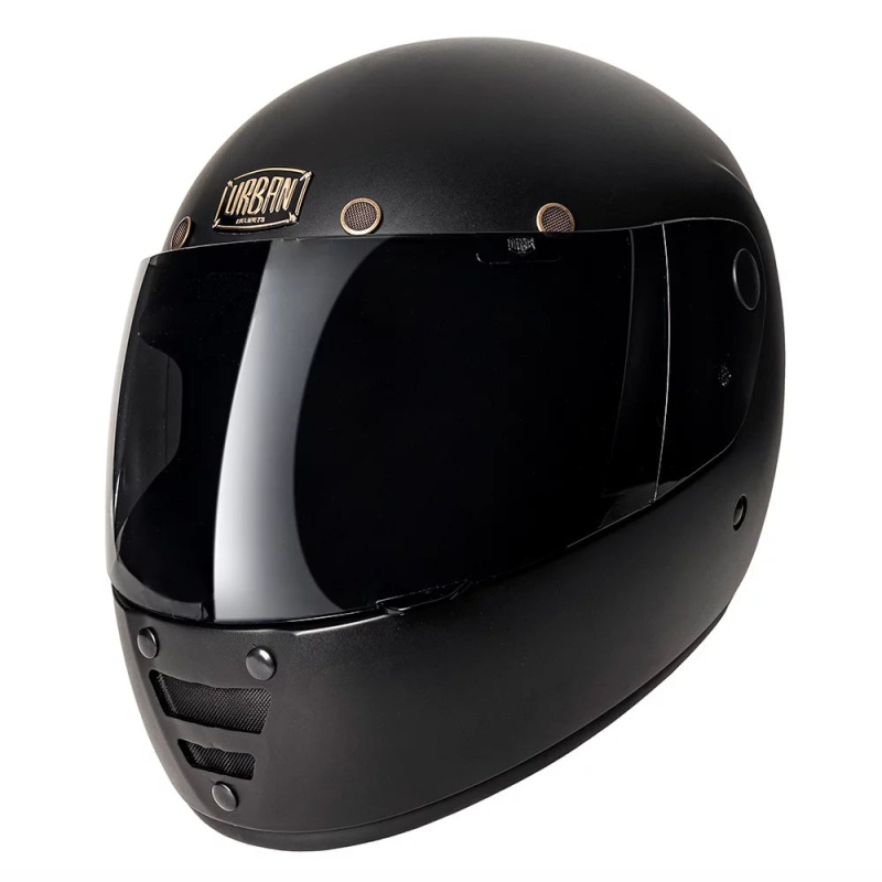 Urban Full Face Helmet Cafe Racer Matte Black - Image 5