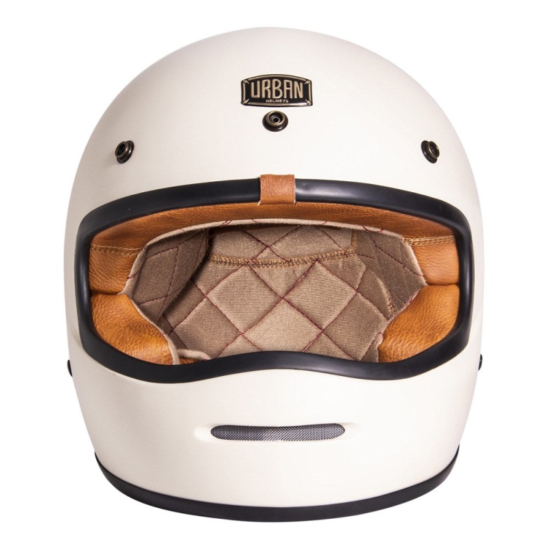 Urban Full Face Helmet BigBore Matte Off White - Image 5