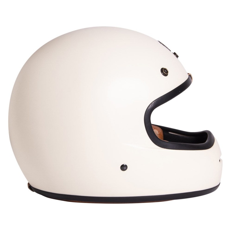 Urban Full Face Helmet BigBore Matte Off White - Image 4