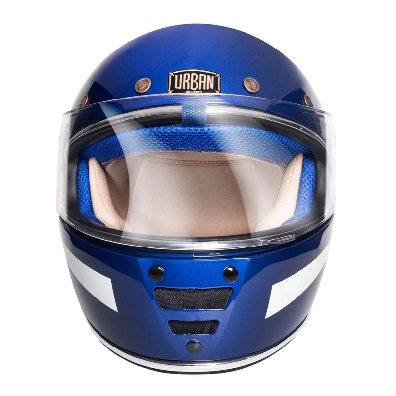 Urban Full Face Helmet Cafe Racer Shifuto Blue - Image 4