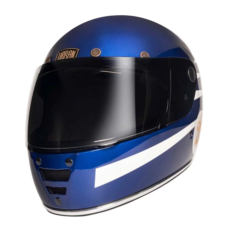 Urban Full Face Helmet Cafe Racer Shifuto Blue - Image 5