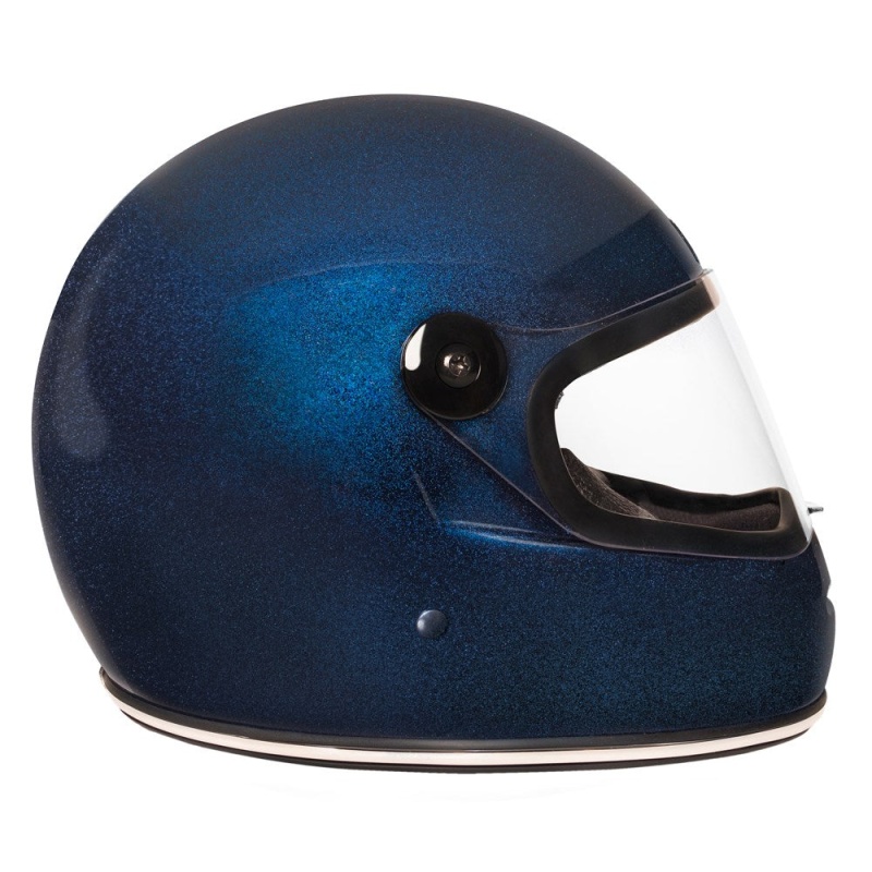 Urban Full Face Helmet BigBore S Blue Flake - Image 4