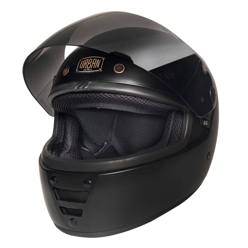 Urban Full Face Helmet Cafe Racer Graph-X Black - Image 2