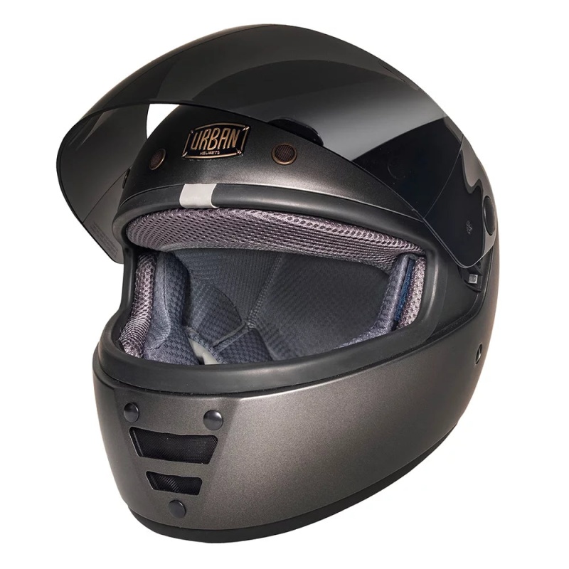 Urban Full Face Helmet Cafe Racer Graph-X Graphite - Image 2