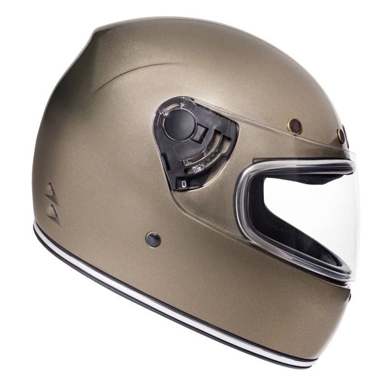 Urban Full Face Helmet Cafe Racer Flake Champagne - Image 4