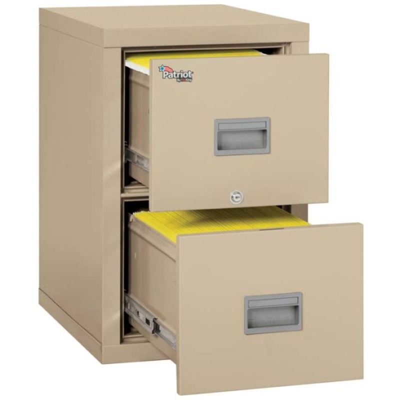 FireKing 2P1825-C 2 Drawer Patriot Vertical File Cabinet (Letter/Legal) - Image 2