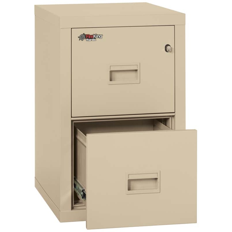 FireKing 2R1822-C Two Drawer Turtle Vertical 22" D Fire File Cabinet - Image 2