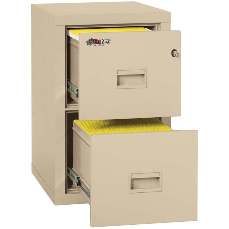 FireKing 2R1822-C Two Drawer Turtle Vertical 22" D Fire File Cabinet - Image 3