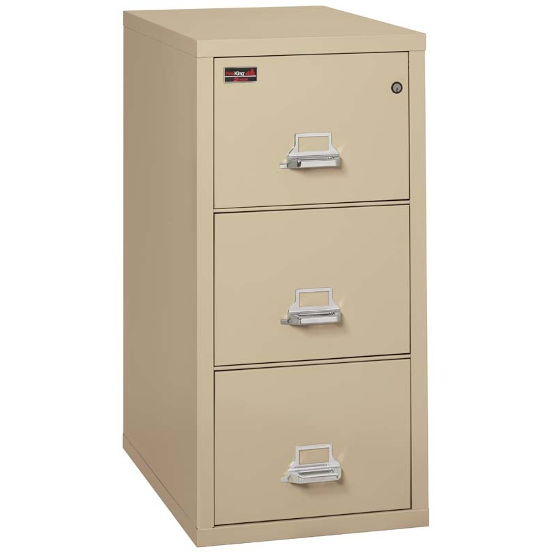 FireKing 3-1943-2 Two-Hour Three Drawer Vertical Letter Fire File Cabinet - Image 8