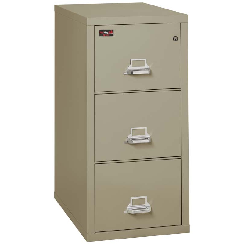 FireKing 3-1943-2 Two-Hour Three Drawer Vertical Letter Fire File Cabinet - Image 9