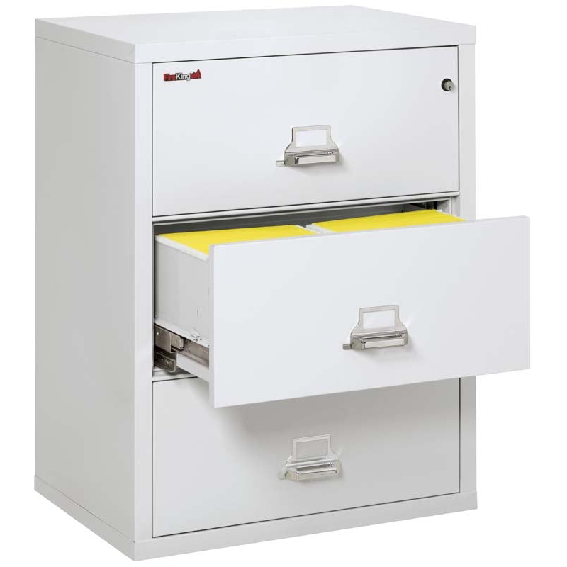 FireKing 3-3122-C Three Drawer 31" W Lateral Fire File Cabinet - Image 2