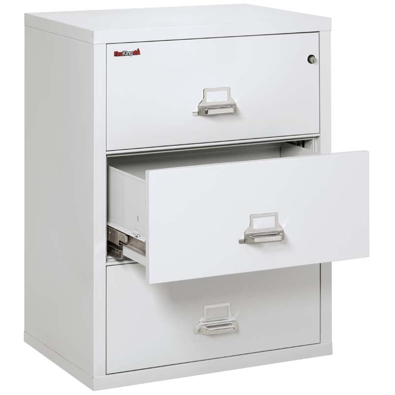 FireKing 3-3122-C Three Drawer 31" W Lateral Fire File Cabinet - Image 3