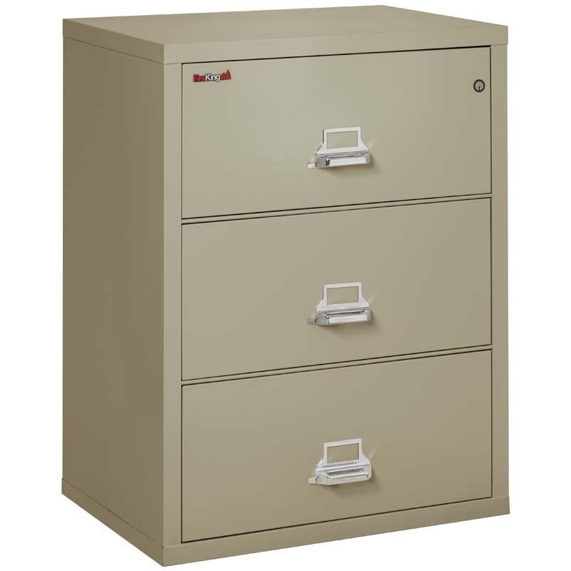 FireKing 3-3122-C Three Drawer 31" W Lateral Fire File Cabinet - Image 9