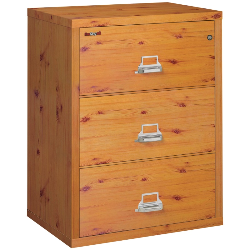 FireKing 3-3122-C Premium Designer Three Drawer 31" W Lateral Fire File Cabinet - Image 2