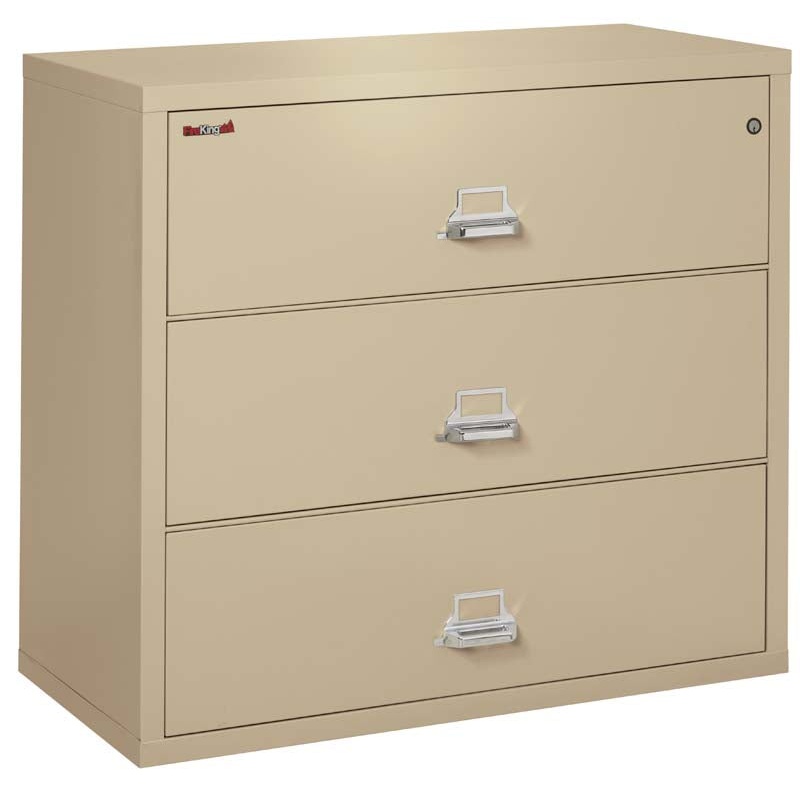 FireKing 3-4422-C Three Drawer 44" W Lateral Fire File Cabinet - Image 8