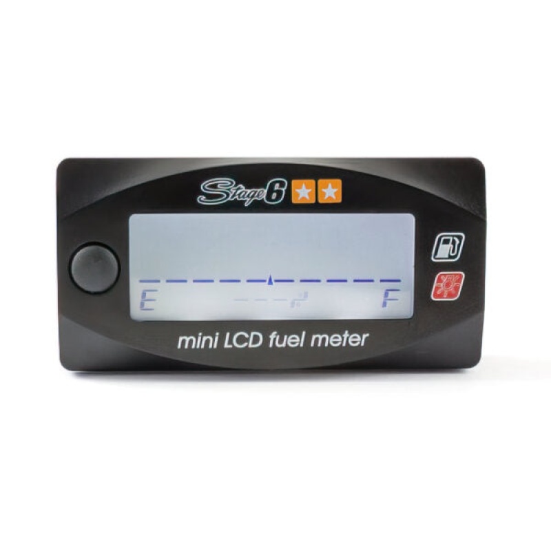 Stage 6 Mini LCD Fuel Gauge - Black