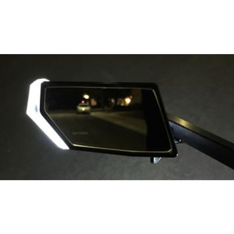 OTB Prototypes Black Anodized Vision Mirrors w/ Integrated LED Turn Signals - Image 2