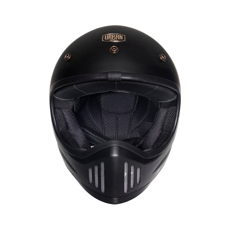 Urban Retro Off-Road Helmet Desperado Matte Black - Image 3