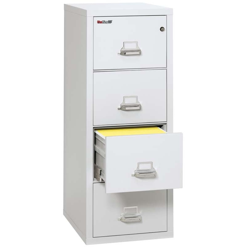 FireKing 4-1825-C Four Drawer Letter 25" D Fire File Cabinet - Image 2