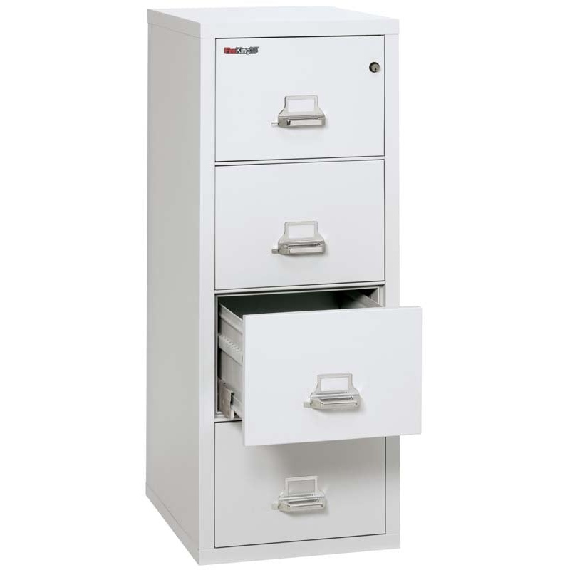 FireKing 4-1825-C Four Drawer Letter 25" D Fire File Cabinet - Image 3