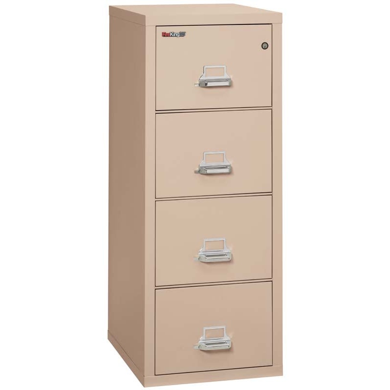 FireKing 4-1825-C Four Drawer Letter 25" D Fire File Cabinet - Image 6