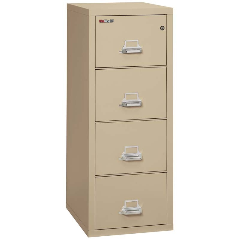 FireKing 4-1825-C Four Drawer Letter 25" D Fire File Cabinet - Image 8