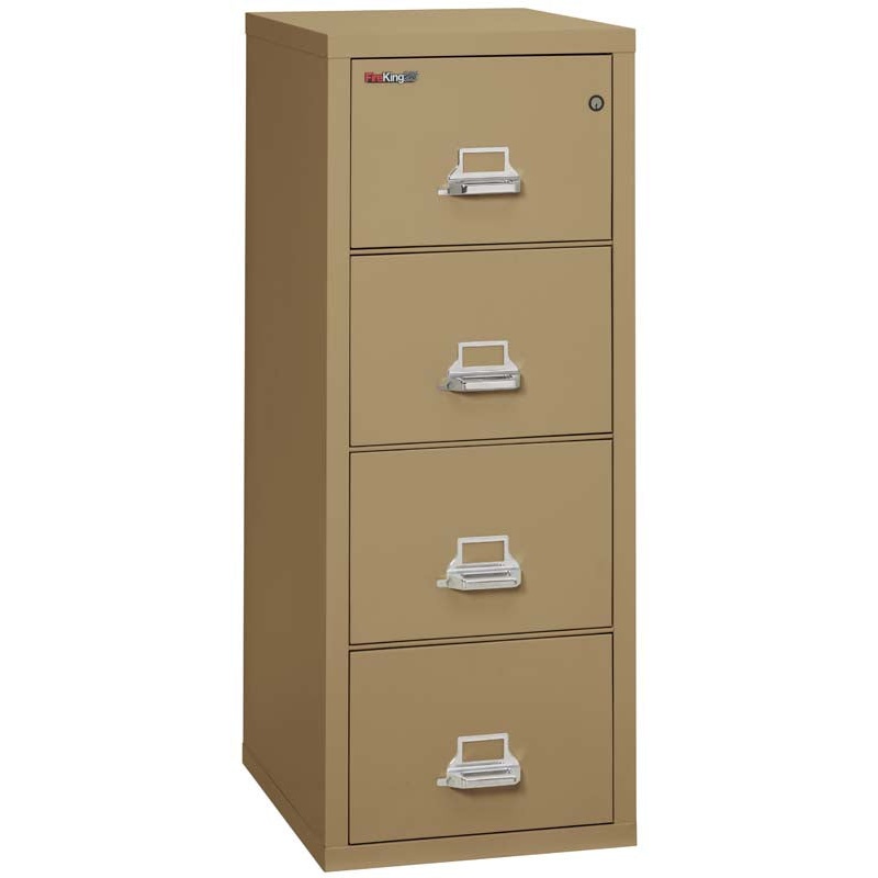 FireKing 4-1825-C Four Drawer Letter 25" D Fire File Cabinet - Image 11