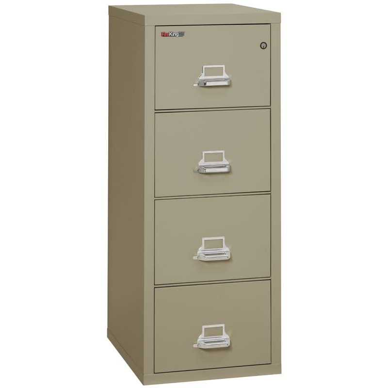 FireKing 4-2125-C Four Drawer Legal 25" D Fire File Cabinet - Image 9