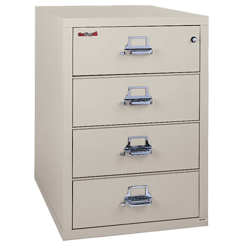 FireKing 4-2536-C 4 Drawer Card & Note Fireproof File Cabinet