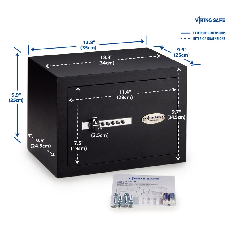 Viking VS-25SX Multi Handgun Safe with Simplex Lock - Image 2