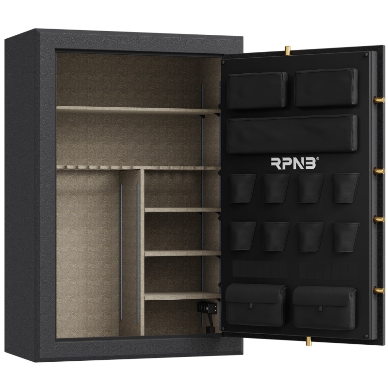 RPNB RPFS45-B 45 Gun Fireproof Biometric Gun Safe Black - Image 4